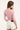 Perfect Stranger Mara V-Neck 3/4 Sleeve T-shirt Pink
