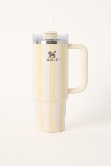 Stanley The Quencher H2.0 Flowstate Tumbler 30oz Cream Picnic Stripe