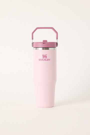 Stanley The IceFlow Flip Straw 2.0 Tumbler 30oz Pink Dogwood Western