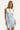 Perfect Stranger Matilda Satin Lace Mini Dress Blue/White