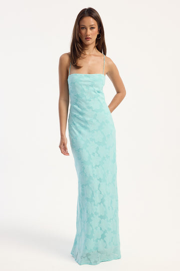 Perfect Stranger Hattie Jacquard Maxi Dress Mint