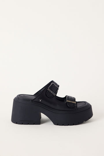Windsor Smith Womens Covert Heel Slide Black