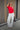 L&t Monique V Neck 3/4 Sleeve T-shirt Red