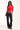 L&t Monique V Neck 3/4 Sleeve T-shirt Red