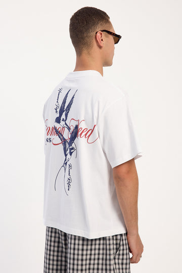 Common Need Skybound Heavyweight Signature Tee White
