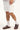 Common Need Crescent Elastic Waist Short White