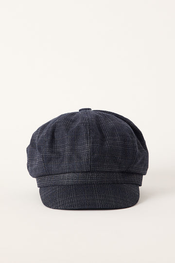 Token Checked Out Bakers Hat Black Check