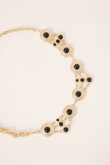Token Looped Chain Belt Gold