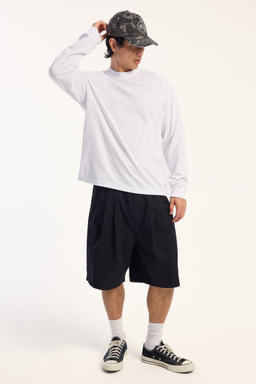 Rusty Banshee Elastic Pleated Short Black