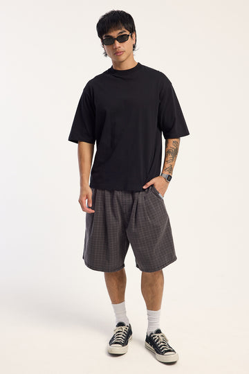 Rusty Banshee Yard Elastic Pleated Short Black