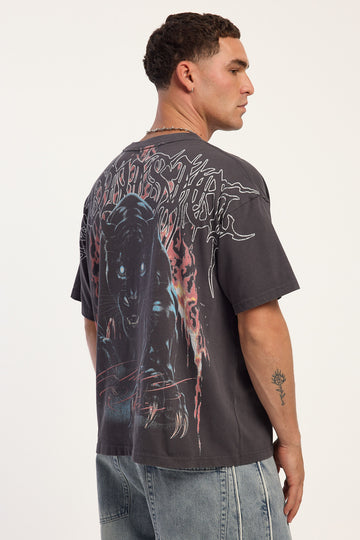 Neovision Wraith Static Super Heavy Tee Washed Black