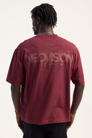 Neovision Deadscript Urban Super Heavy Tee Washed Oxblood