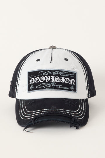 Neovision Hollowmark Distressed Dad Cap Black/White