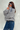 Rusty Two Tides Zip Through Sherpa Fleece Grey/Atlantic Blue