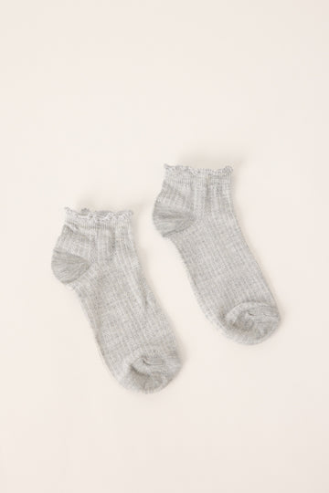 Token Coco Pointelle Sock Grey