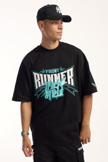 Front Runner Track Runner Tee Black Tiffany