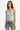 Motel Athenia Ruched V Neck Top Aqua