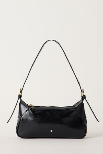 Peta + Jain Earle Shoulder Bag Black Crinkle