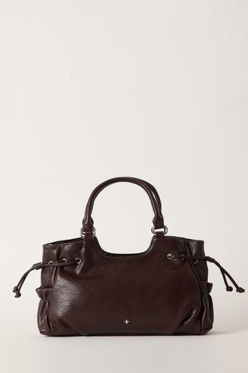 Peta + Jain Gotham Tote Bag Choc PU