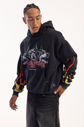 Billy Bones Club Deathlifting Burner Hoodie Black/Flame