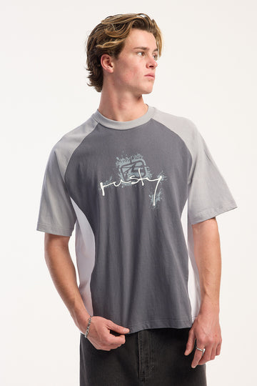 Rusty Splish Splash Cropped Tee Steel