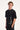 Rusty Crisis Contrast Stitch Cropped Tee Black