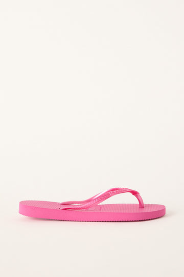 Havaianas Womens Slim Metallic Thong Pink Flux