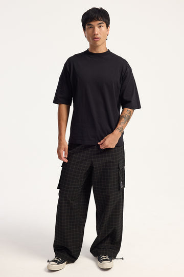 Neovision Forsaken Baggy Cargo Pant Black Check