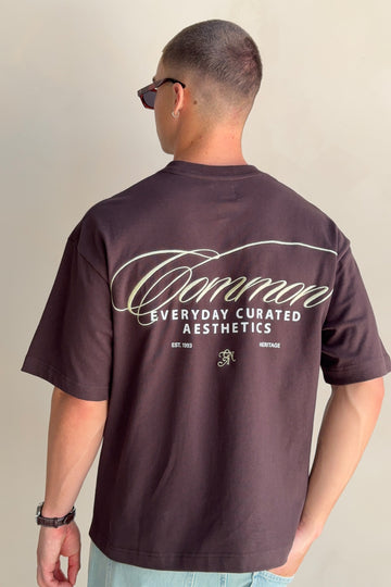 Common Need Repose Heavyweight Easy Tee Coffee Brown
