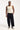 Common Need Initial Waffle Scoop Neck Singlet Tank Cream