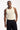 Common Need Initial Waffle Scoop Neck Singlet Tank Cream