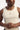 Common Need Initial Waffle Scoop Neck Singlet Tank Cream