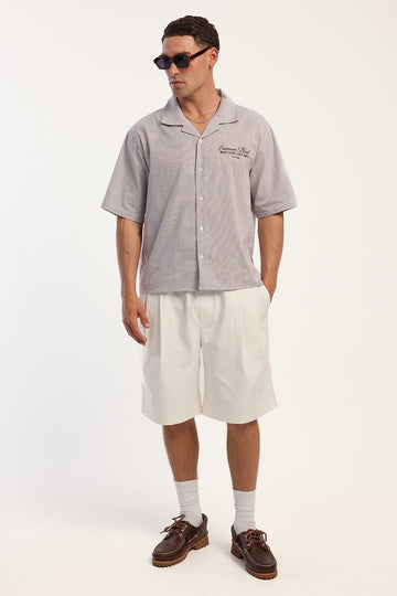 Common Need Realm Elastic Waist Short Off White
