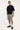 Common Need Beaumont Baggy Tailored Short Grey Pinstripe
