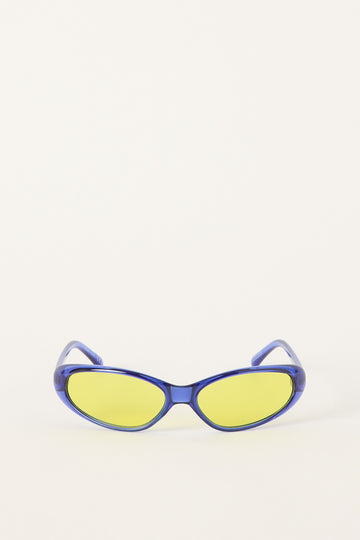 Aire AIRE x Von Dutch Poison Sunglasses Cobalt Blue/Zest Tint