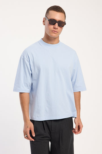 Open Archive Organic Cropped Street Tee Light Blue