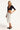 Luck + Trouble Ashton Satin Lace Trim Midi Skirt Cream