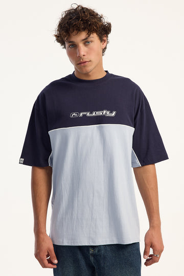 Rusty Infinity 2.0 R2K Fit Tee Smoke Blue