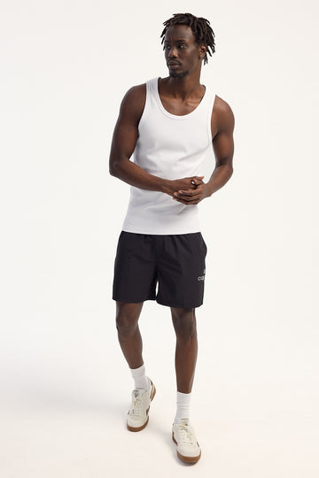 Common Need Endurance Elastic Waist Tech Short Black