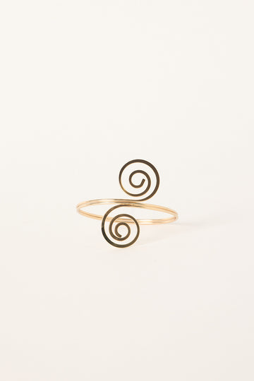Token Summer Swirl Arm Cuff Gold