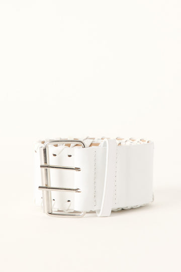 Token Y2K Revival PU Belt White