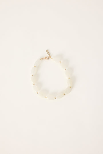Chesko Beaded Phone Charm Stoned White
