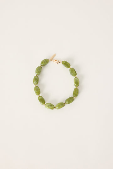 Chesko Beaded Phone Charm Stoned Green