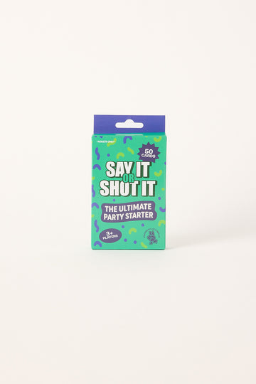 William Valentine Say It Or Shot It Mini Card Game Multi