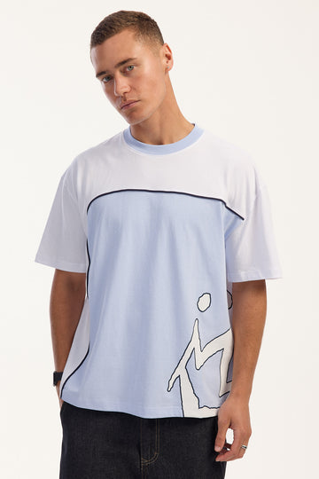Rusty Downshift Copped Tee White