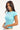 Luck & Trouble I'm Perfect You Adjust Baby Tee Aqua