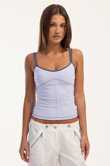 Rusty Serve Fitted Cami Top Violet Blue
