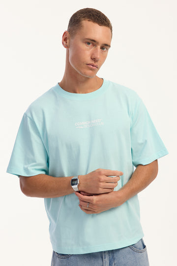 Common Need Method Heavyweight Signature Tee Sea Foam