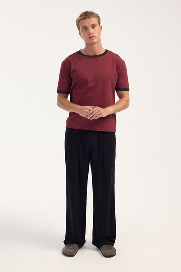 Common Need Benedict Baggy Pleated Pant Black