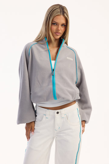Rusty Bound 2 Zip Through Fleece Ultimate Grey